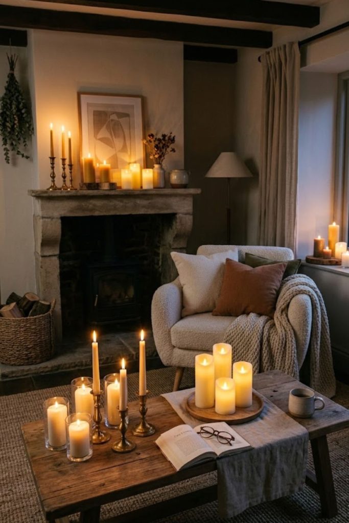 Use Candles for a Cozy, Romantic Glow