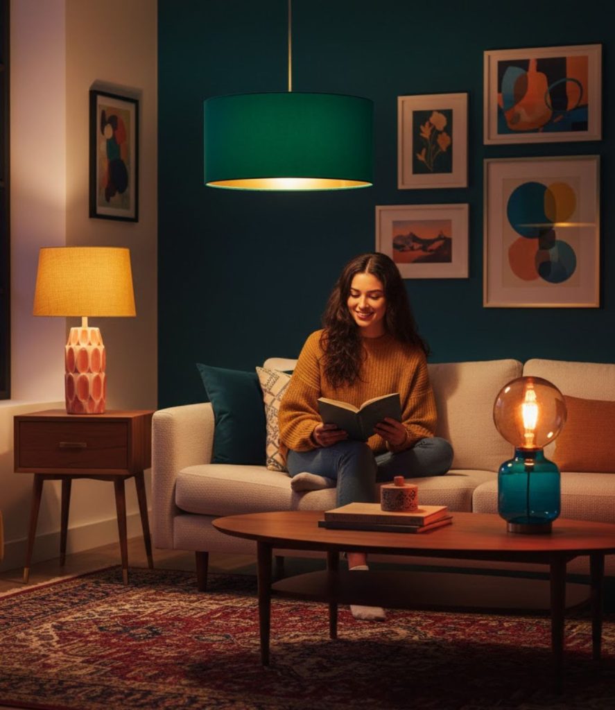 Use Colourful Lighting Fixtures