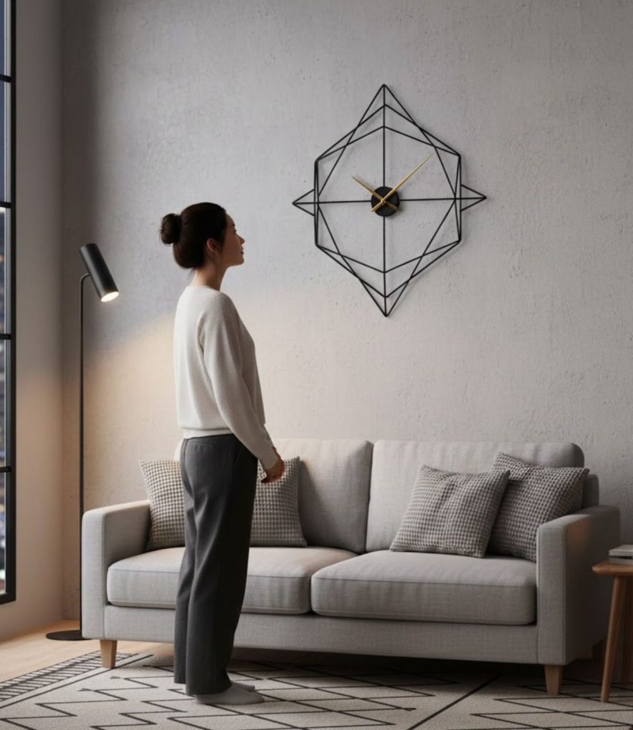  Use Geometric Wall Clocks for a Modern Look