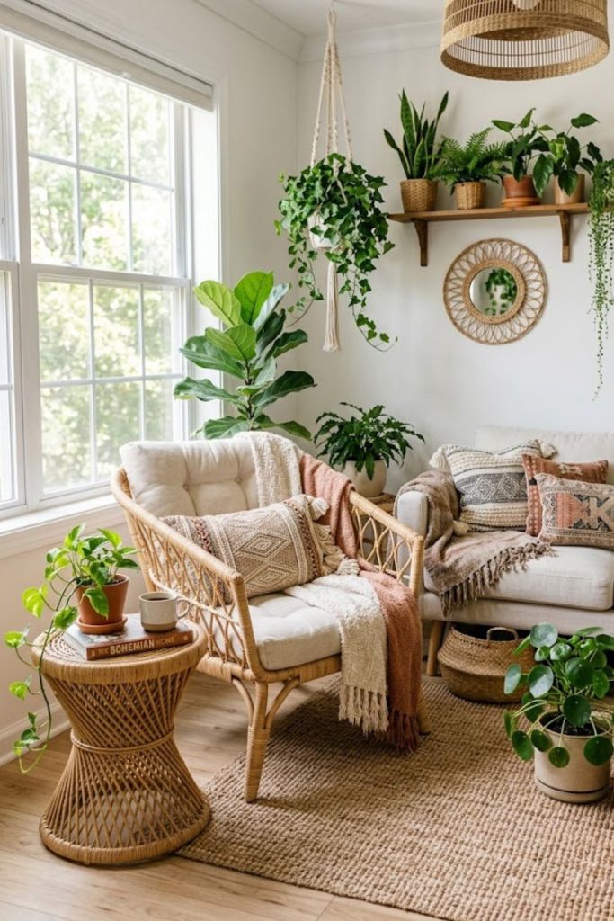  Use Rattan and Wicker for a Natural Boho Look