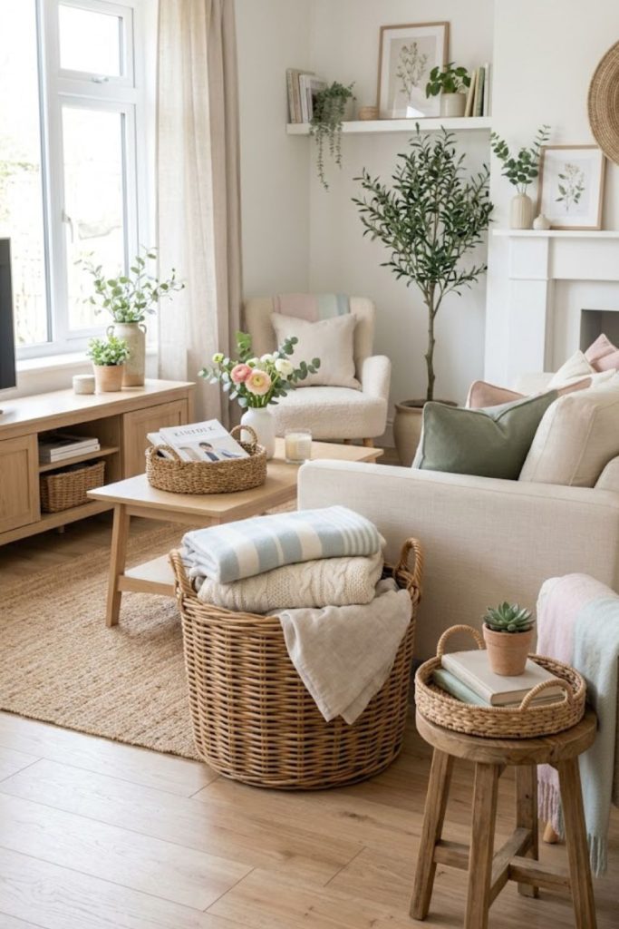 Use Woven Baskets for Storage