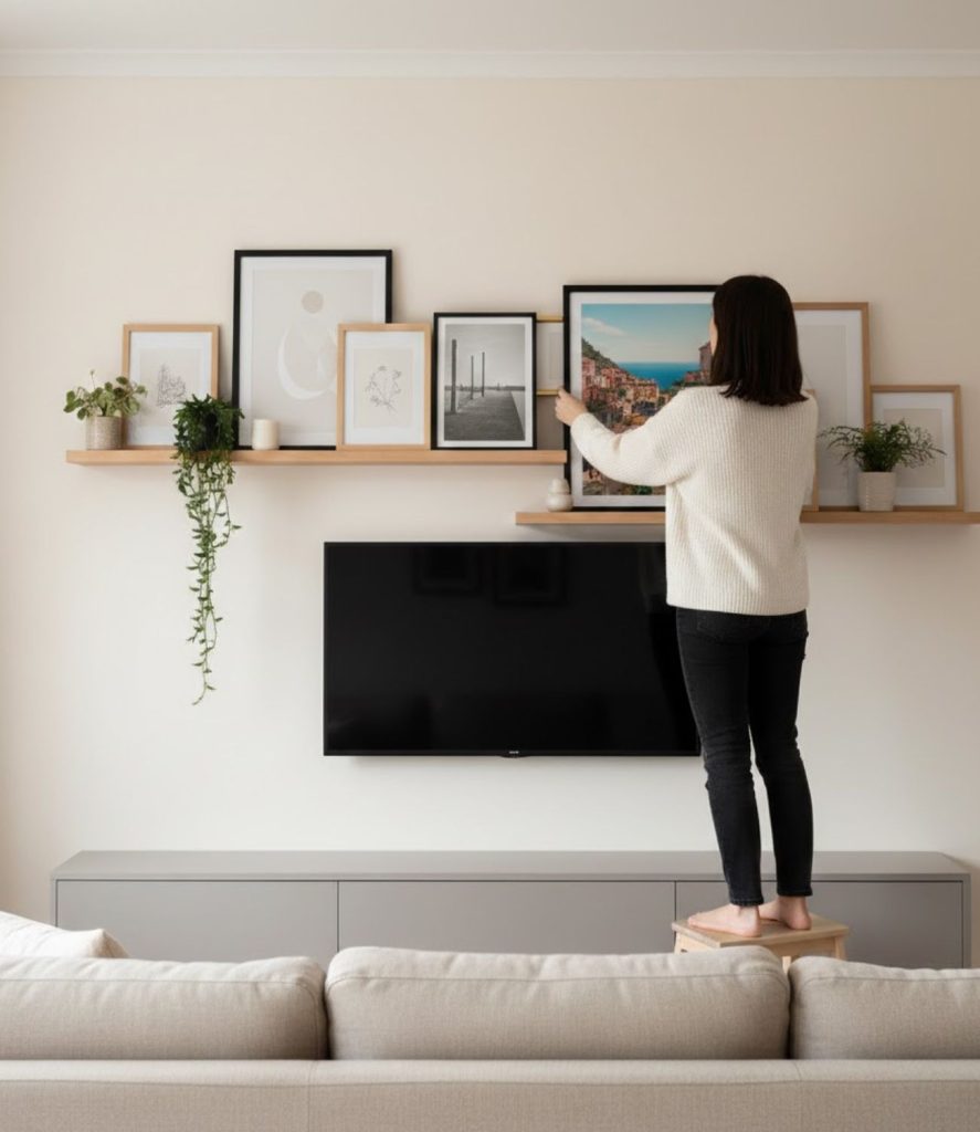 Use a Gallery Ledge for Changeable Displays