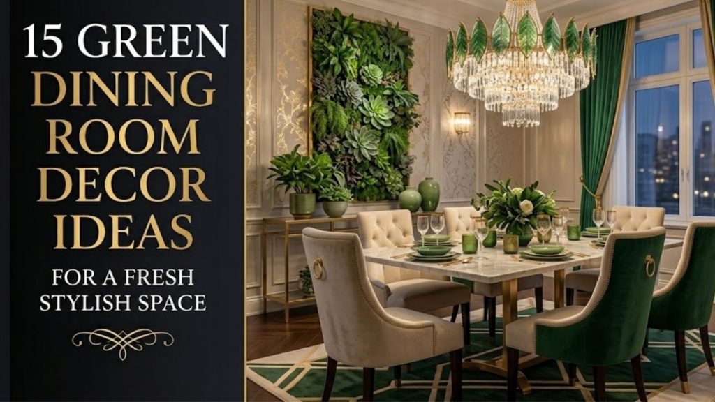 15 Green Dining Room Decor Ideas 
