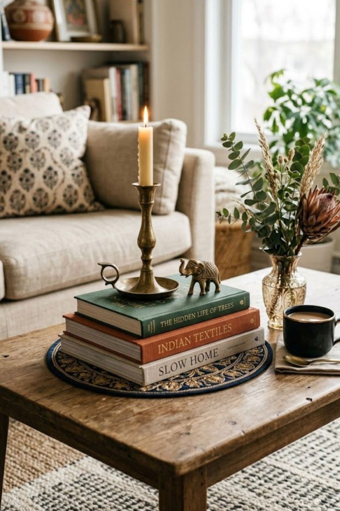 Coffee Table Book Stack Styling