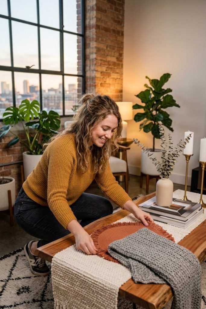Layered textures with textiles