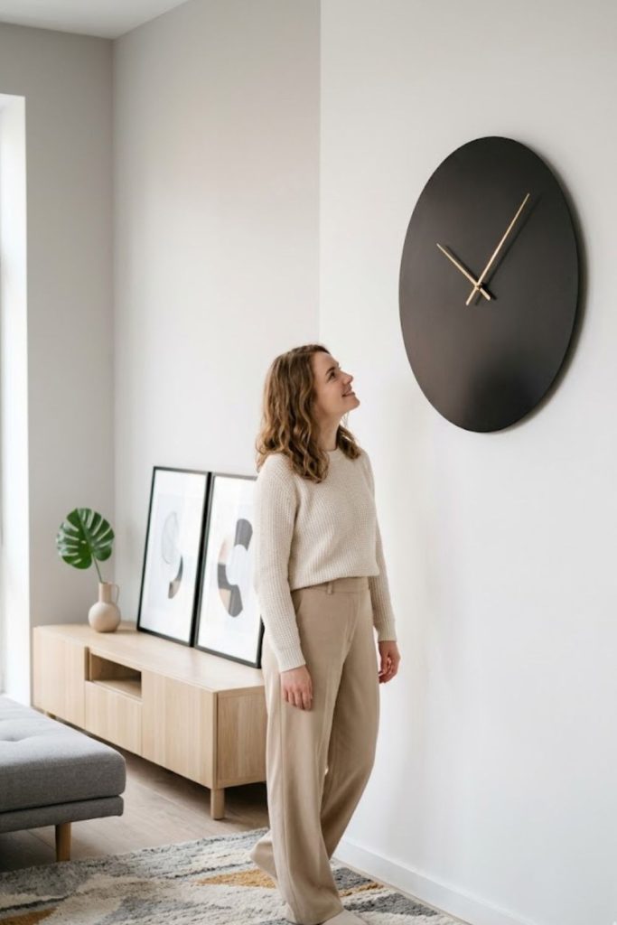  Minimalist modern clock for a clean, contemporary feel
