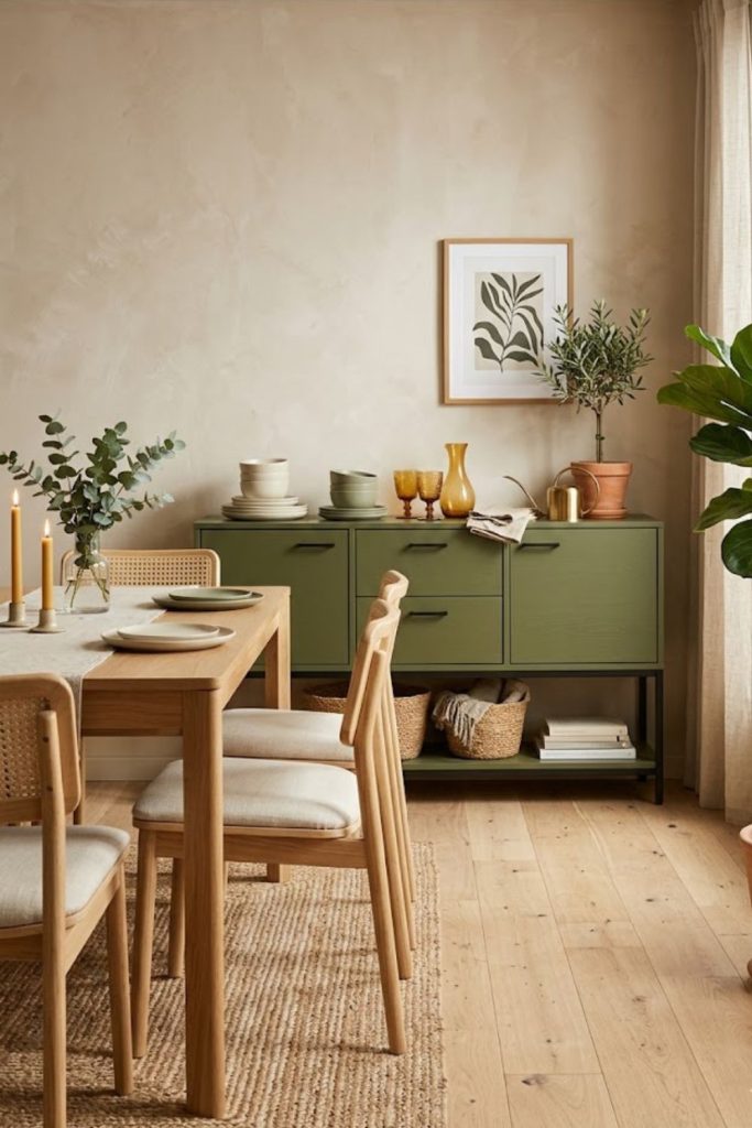 Olive Green Cabinets or Storage Units