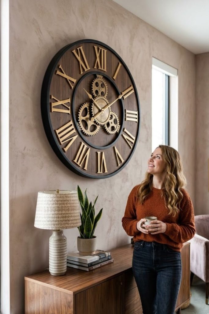 Oversized wall clock
