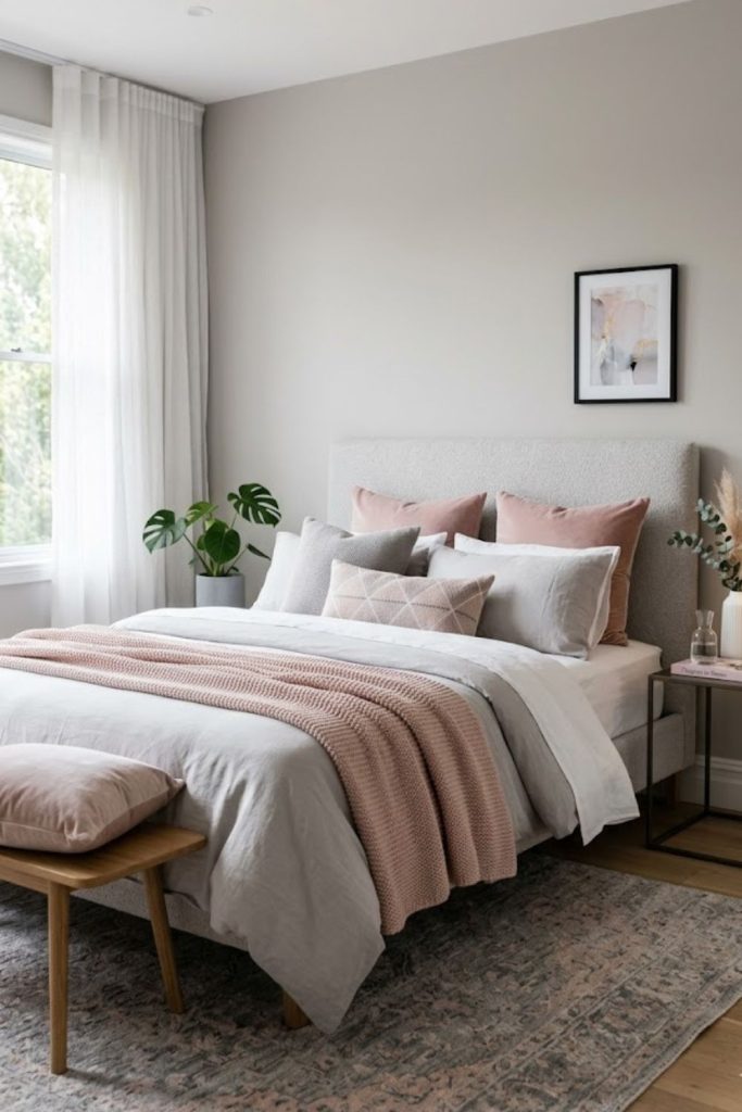 Pink and Gray Combination