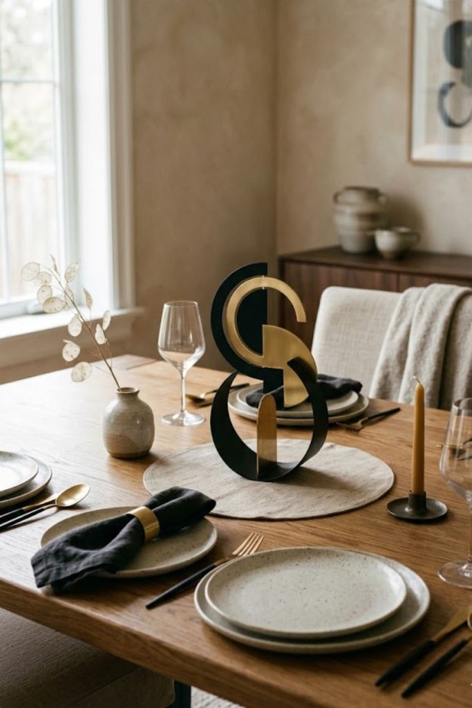 Sculptural Centerpiece Decor