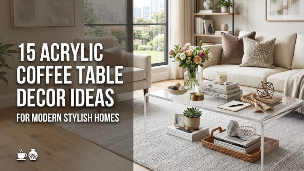 15 Acrylic Coffee Table Decor Ideas 
