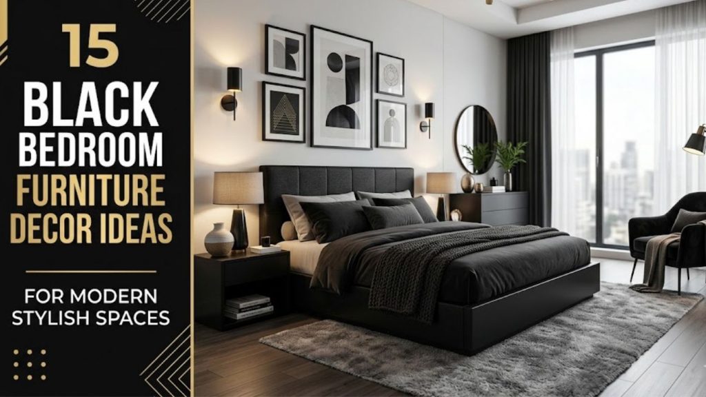 15 Black Bedroom Furniture Decor Ideas