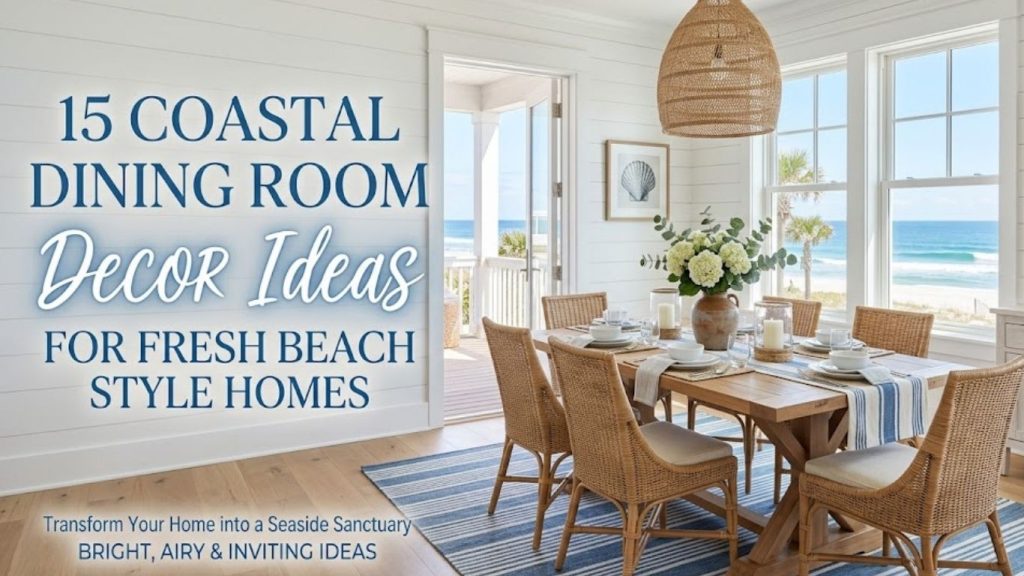 15 Coastal Dining Room Decor Ideas 