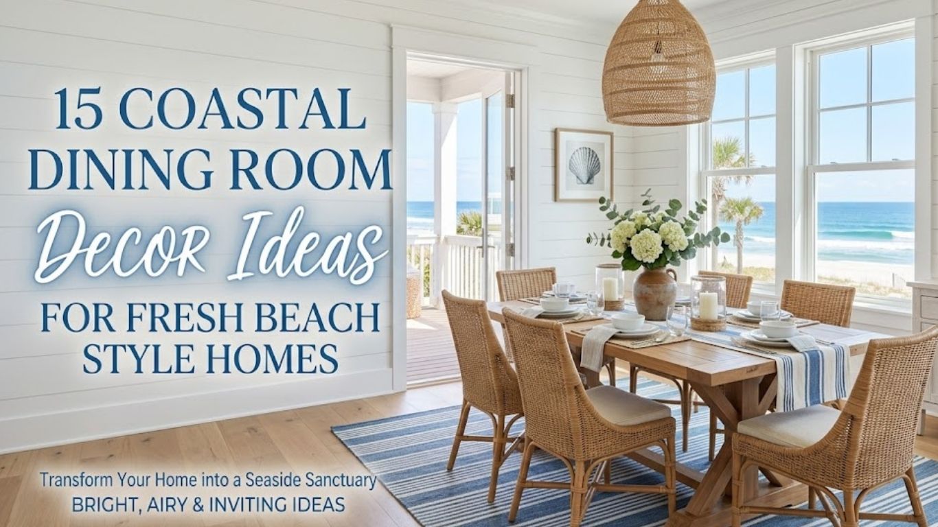15 Coastal Dining Room Decor Ideas for Fresh Beach Style Homes