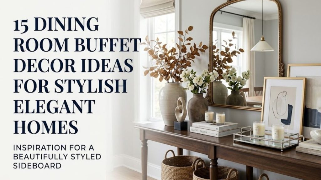 15 Dining Room Buffet Decor Ideas 