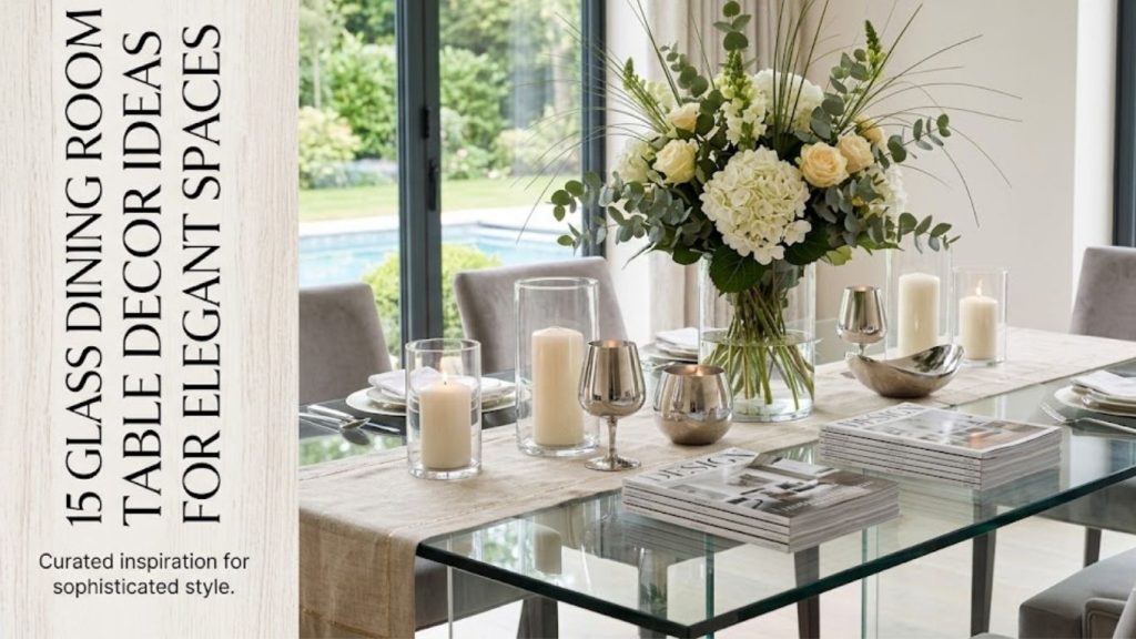 15 Glass Dining Room Table Decor Ideas 