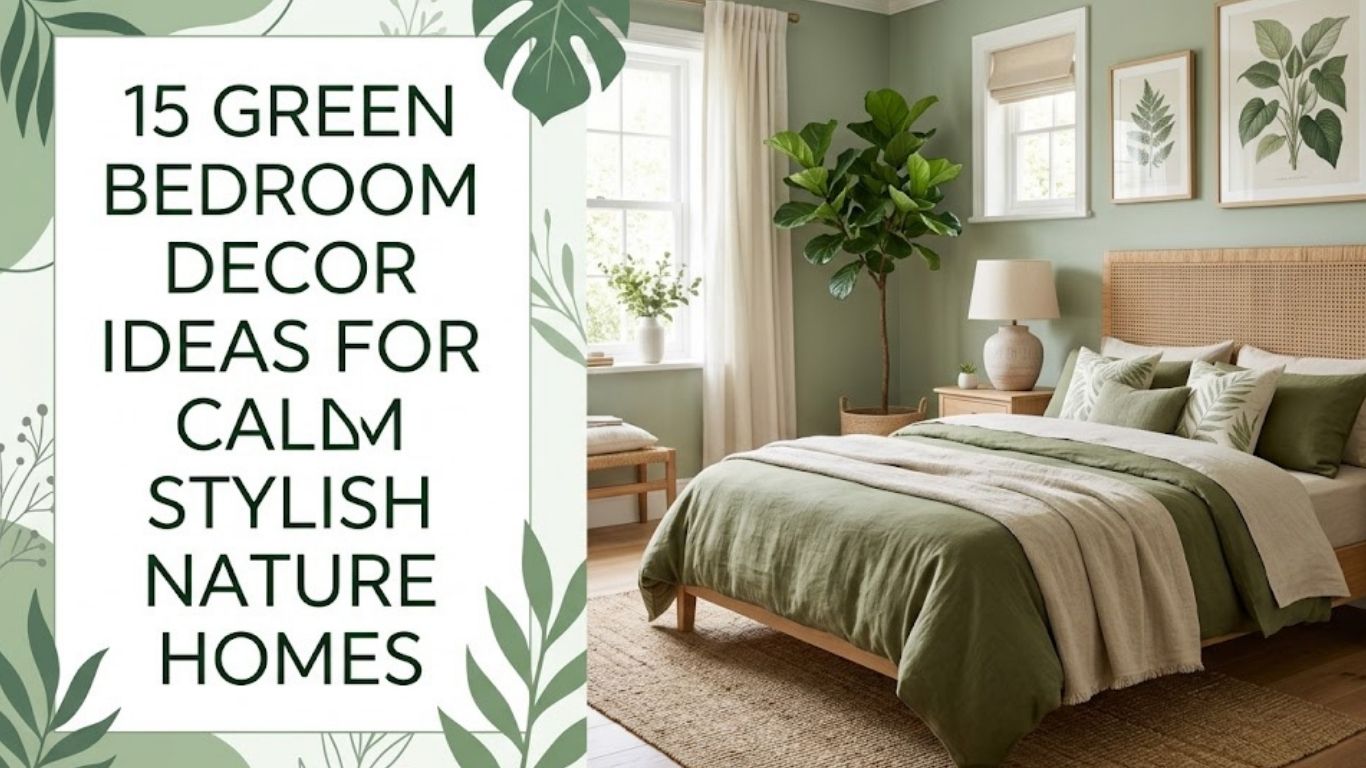 15 Green Bedroom Decor Ideas for Calm Stylish Nature Homes