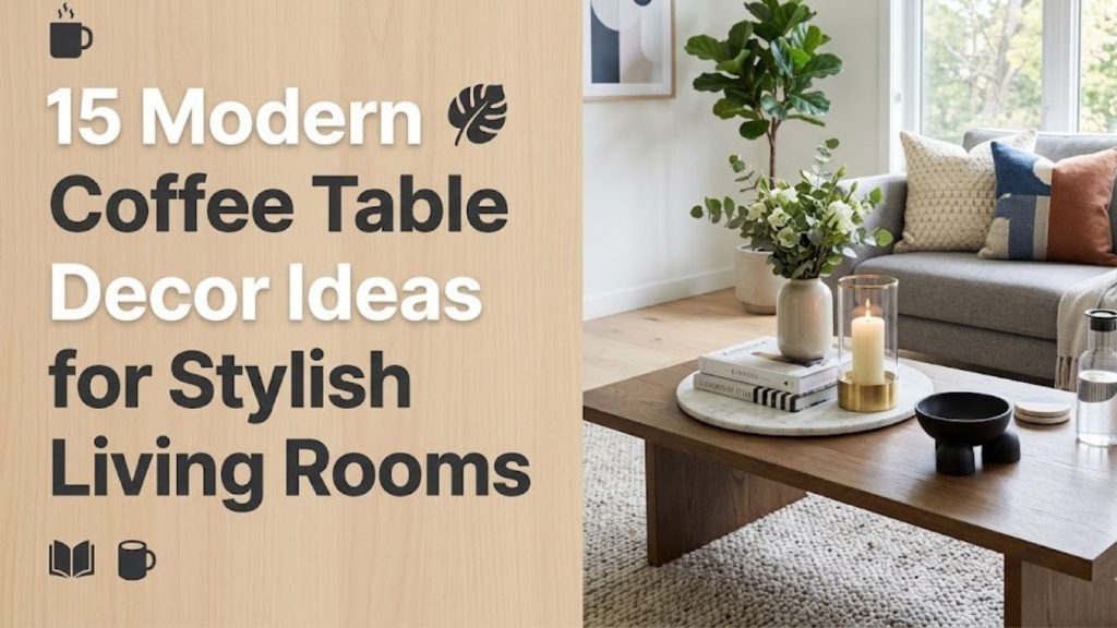 15 Modern Coffee Table Decor Ideas 