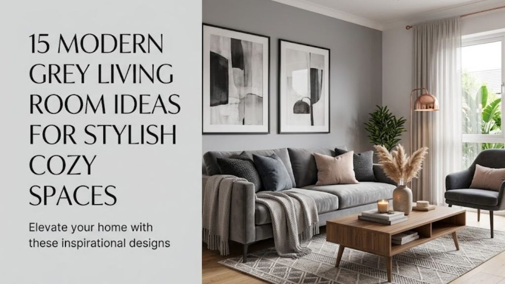 15 Modern Grey Living Room Ideas