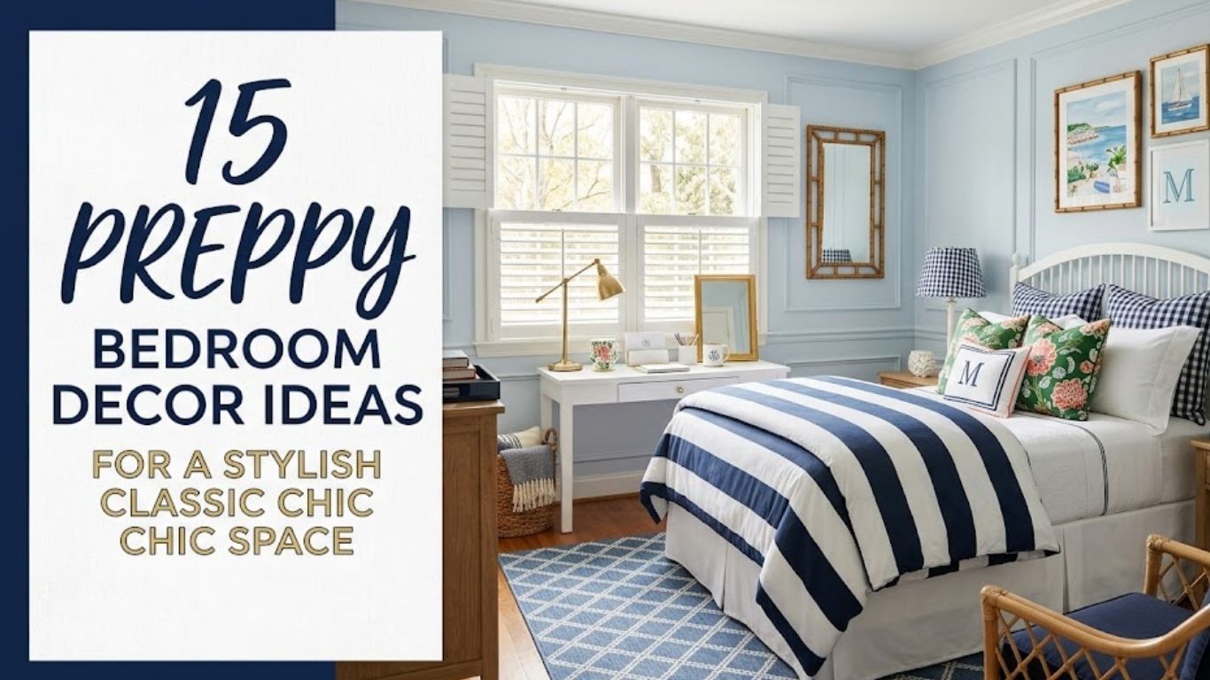 15 Preppy Bedroom Decor Ideas for a Stylish Classic Chic Space