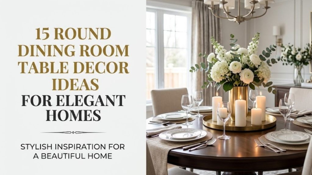15 Round Dining Room Table Decor Ideas 