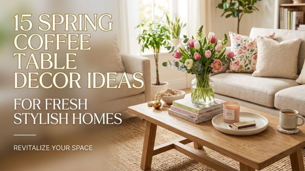 15 Spring Coffee Table Decor Ideas 