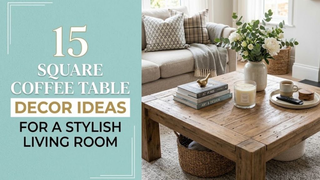 15 Square Coffee Table Decor Ideas 