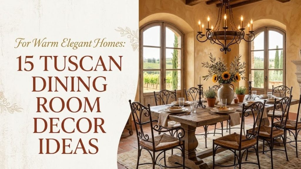 15 Tuscan Dining Room Decor Ideas 