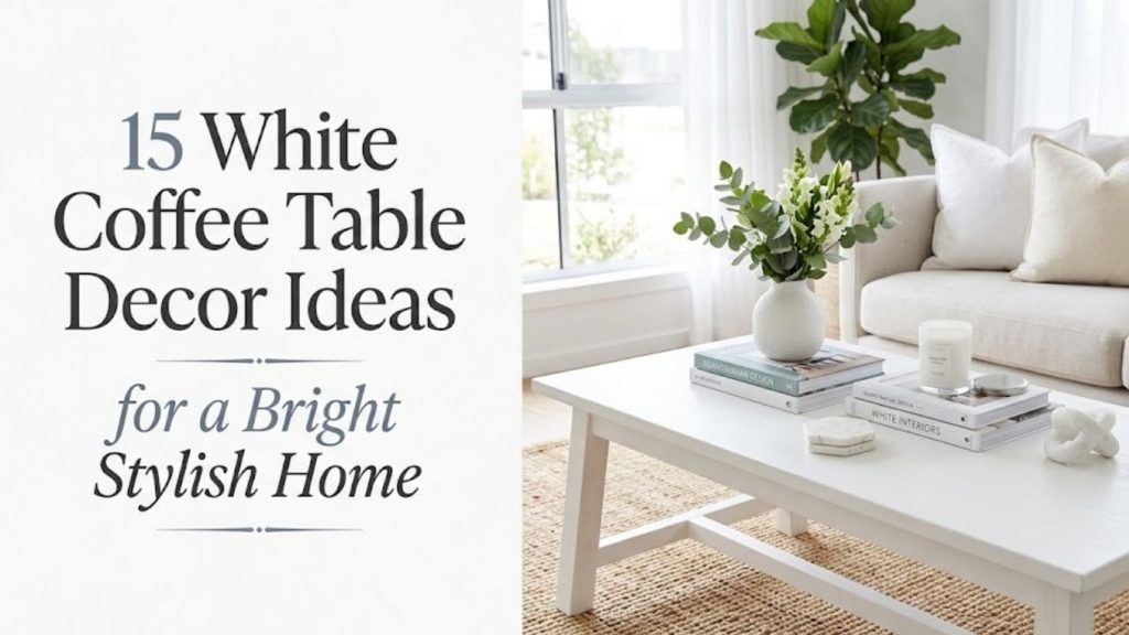 15 White Coffee Table Decor Ideas 