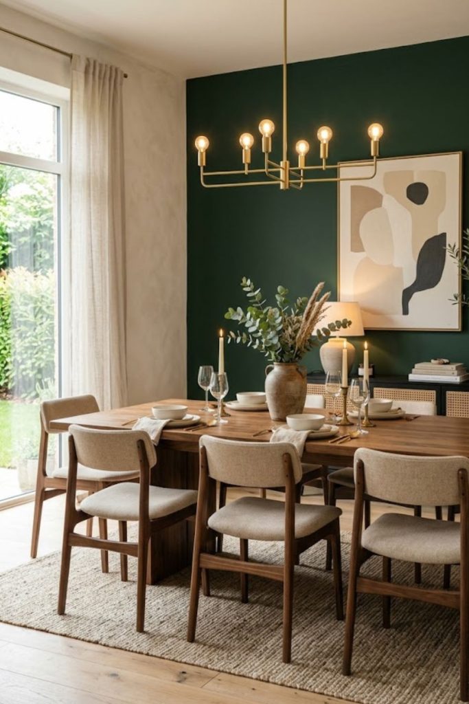 Accent Wall with Bold Paint