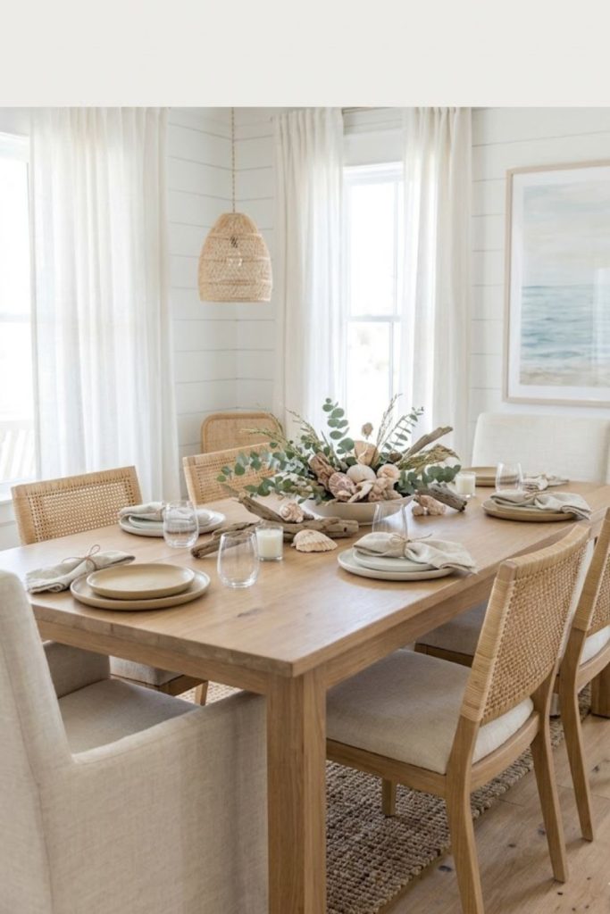 Coastal centerpiece styling