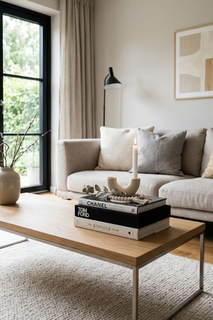 Coffee table books display