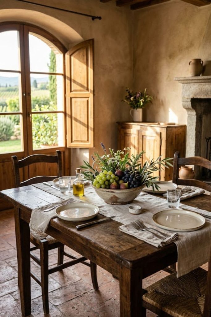  Elegant Centerpiece with Natural Elements