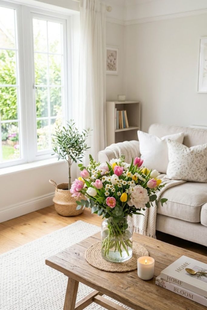 Fresh Floral Centerpiece Styling