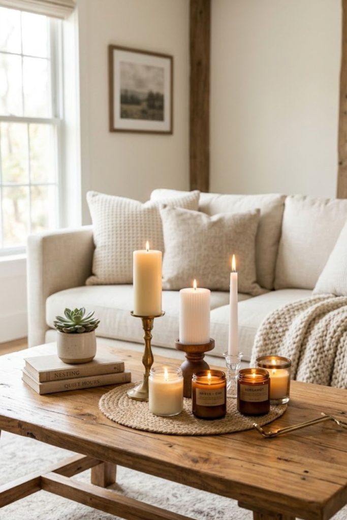 Incorporate candles for warmth