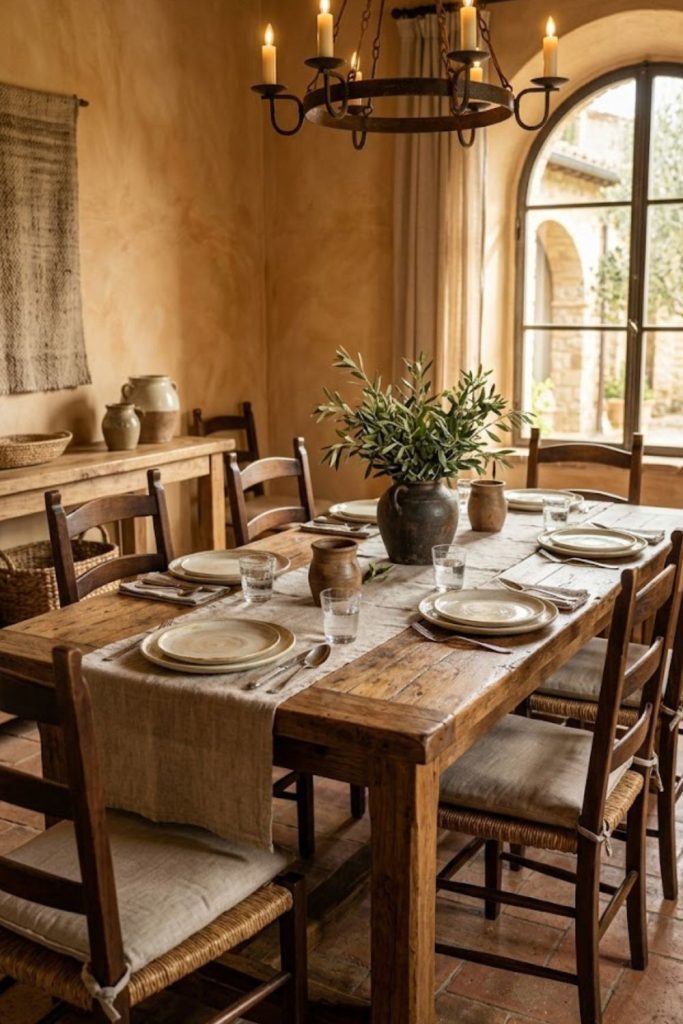 Rustic Wooden Dining Table