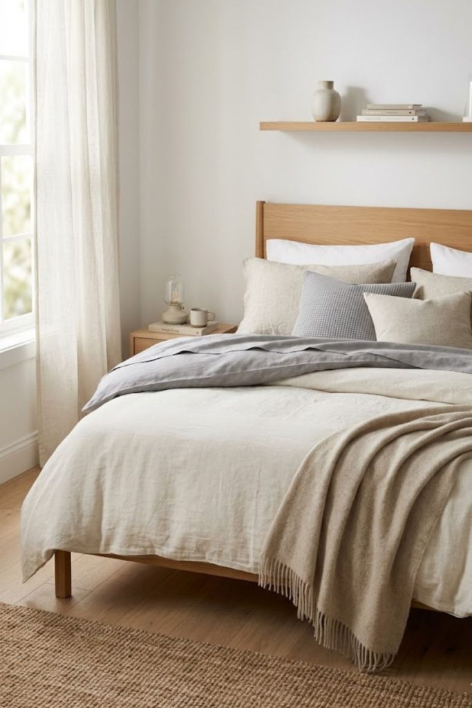 Simple Bedding with Soft Textures