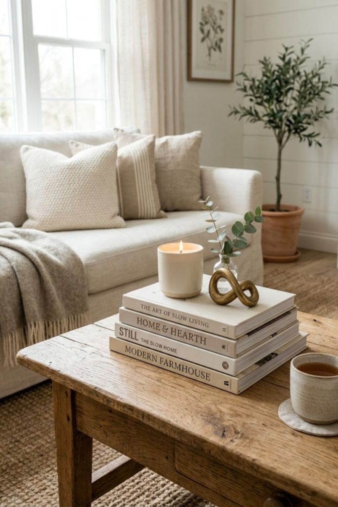  Stack coffee table books