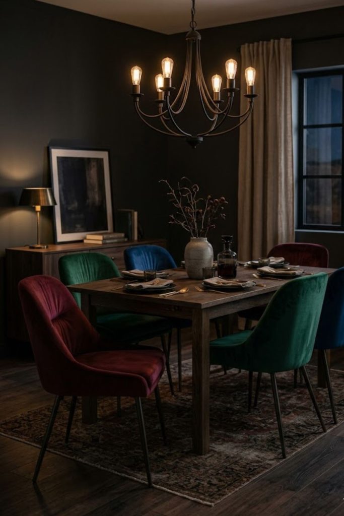 Velvet Upholstered Chairs