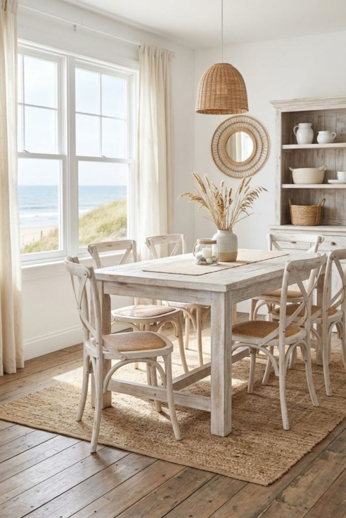 Whitewashed furniture finishes