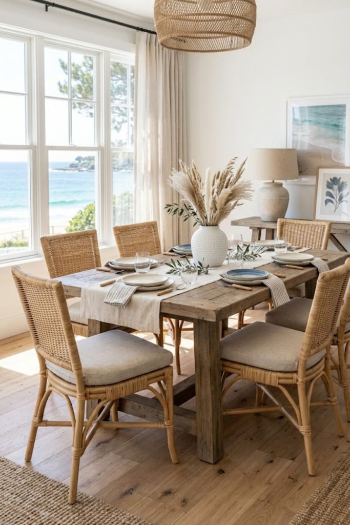 Woven and rattan seating