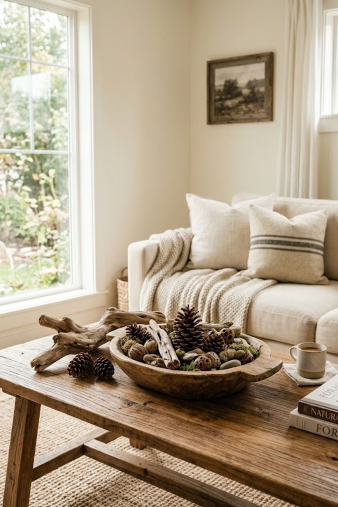 Create a natural centerpiece