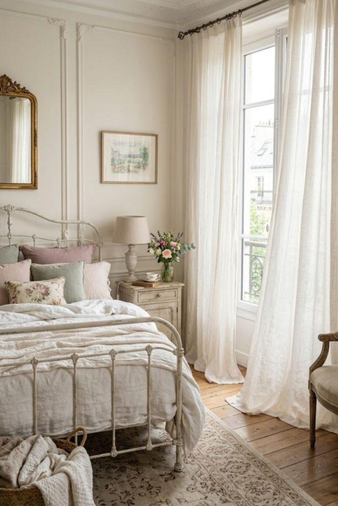 flowing curtains and drapes