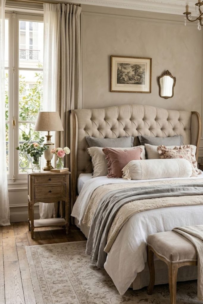 tufted upholstered headboard