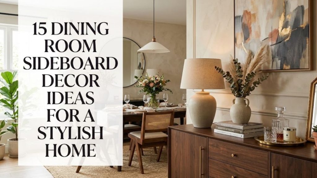 15 Dining Room Sideboard Decor Ideas