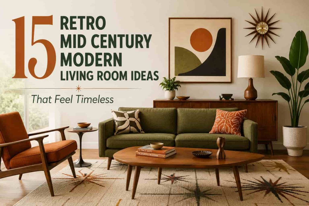 15 Retro Mid Century Modern Living Room Ideas