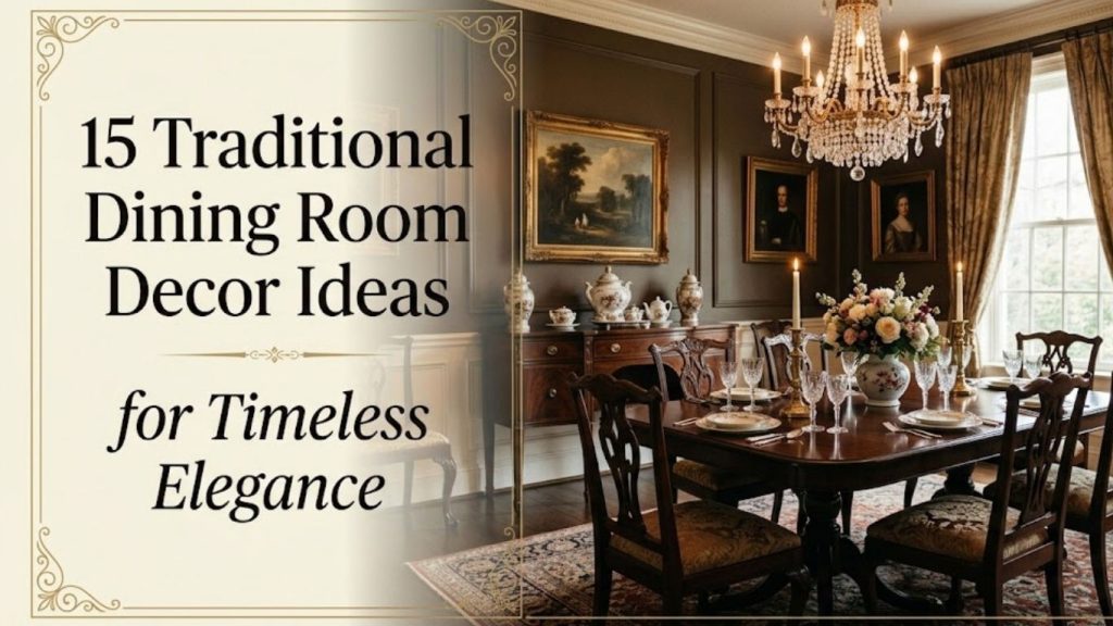 15 Traditional Dining Room Decor Ideas 