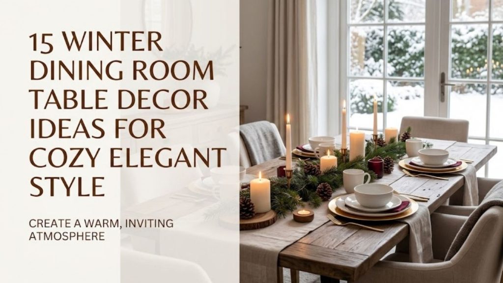 15 Winter Dining Room Table Decor Ideas