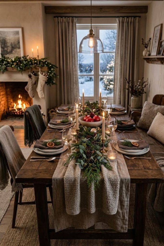 Layer a Cozy Table Runner