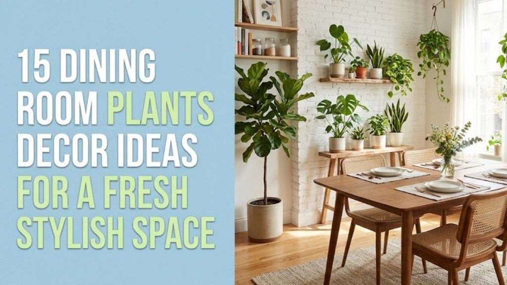 15 Dining Room Plants Decor Ideas